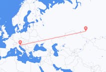 Voli from Novosibirsk, Russia to Trieste, Italia