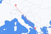 Flights from Corfu, Greece to Stuttgart, Germany
