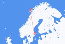 Fly fra Svolvær til Stockholm