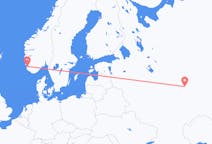 Flyg från Tjeboksary till Stavanger