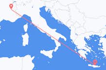 Flyrejser fra Grenoble til Iraklio