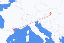 Lennot Budapestista, Unkari Perpignaniin, Ranska