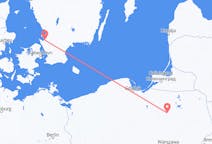 Flights from Szymany, Szczytno County, Poland to Ängelholm, Sweden