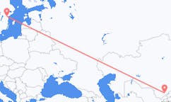 哈萨克斯坦出发地 奇姆肯特飞往哈萨克斯坦目的地 诺尔雪平的航班