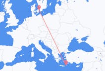 出发地 希腊出发地 卡索斯目的地 丹麦哥本哈根的航班