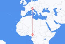 Flyreiser fra Yaoundé, Kamerun til Firenze, Italia