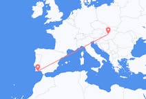 Flyg från budapest, Ungern till Faro, Portugal