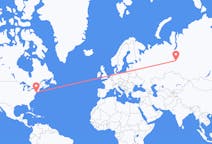 Flights from New York, the United States to Surgut, Russia