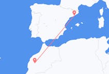 Flights from Marrakesh in Morocco to Barcelona in Spain