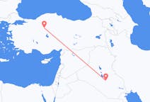 Flüge von Nadschaf, der Irak nach Ankara, die Türkei