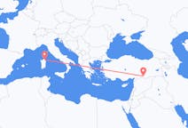 Flights from Olbia, Italy to Şanlıurfa, Turkey