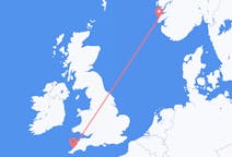 Flights from Haugesund, Norway to Newquay, the United Kingdom