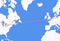 Flyreiser fra Milwaukee, USA til Berlin, Tyskland