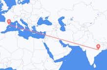 Flyg från Jhārsuguda, Indien till Barcelona, Spanien