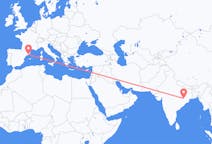 Flights from Jhārsuguda, India to Barcelona, Spain