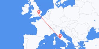 Flights from the United Kingdom to Italy