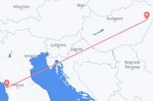 Flyreiser fra Pisa, til Debrecen