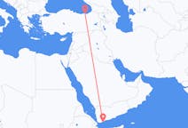 出发地 也门出发地 亞丁目的地 土耳其特拉布宗的航班