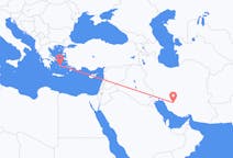 Flights from Shiraz, Iran to Naxos, Greece