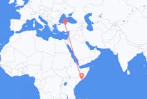 Flyrejser fra Mogadishu, Somalia til Ankara, Tyrkiet