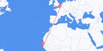 Flyreiser fra Gambia til Frankrike