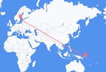 Flights from Kieta, Papua New Guinea to Stockholm, Sweden