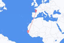 出发地 几内亚比绍出发地 比绍目的地 西班牙圣塞巴斯蒂安的航班