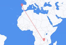 Flyg från Ndola, Zambia till Porto, Portugal