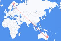 Flyreiser fra oransje, Australia til Uleåborg, Finland
