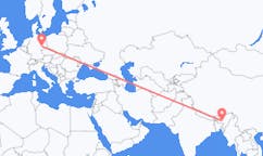 Flyg från Guwahati, Indien till Leipzig, Tyskland