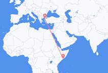 Flights from Mogadishu, Somalia to Çanakkale, Turkey