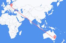 Vols de Canberra, Australie à Cracovie, Australie