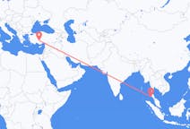 Flyg från Phuket City, Thailand till Konya, Turkiet