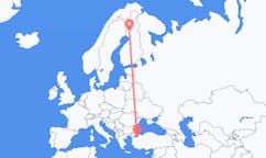 Flights from Bursa, Turkey to Rovaniemi, Finland