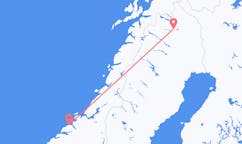 Flüge von der Stadt Kristiansund in die Stadt Kiruna