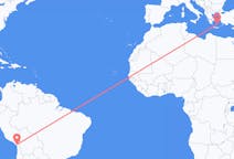 Flights from Tacna to Santorini