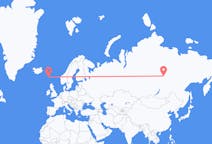 Flights from Mirny, Russia to Sørvágur, Faroe Islands