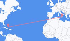 Flights from Crooked Island, the Bahamas to Catania, Italy