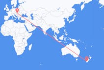 Flyg från Komani, Nya Zeeland till Budapest, Ungern