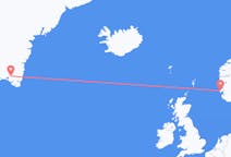 Flights from Narsarsuaq to Haugesund