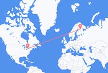 Flyreiser fra Toronto, til Kuusamo