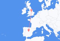 Flyreiser fra Nottingham, England til Madrid, Spania