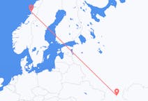 Vluchten van Wolgograd naar Brønnøysund