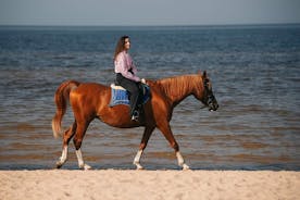 Paseo a caballo privado en la playa de Riga