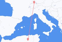 Flyrejser fra Biskra, Algeriet til Zürich, Schweiz