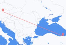 Lennot Trabzonista Linziin