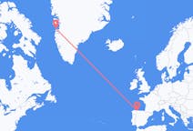 Voli da Aasiaat, Groenlandia a Santiago del Monte, Spagna