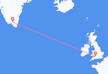 Flyg från Narsarsuaq, Grönland till Bristol, England