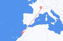 Flyrejser fra Agadir til Lyon