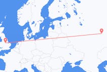 Flyg från Kazan, Ryssland till Nottingham, England